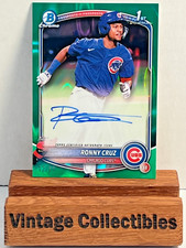 2025 Bowman Chrome Ronny Cruz 1st Bowman Green Lava Refractor Auto /99