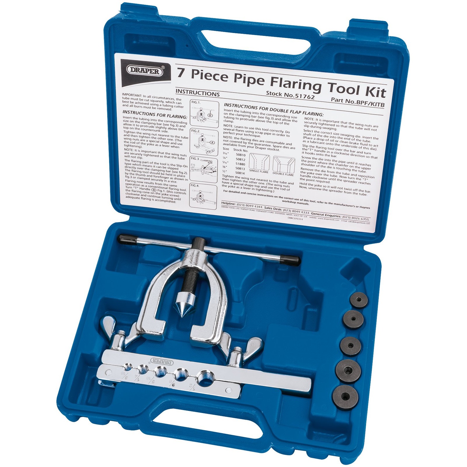 Draper Brake Pipe Flaring Kit (7 Piece) - Image 10