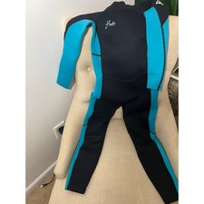 Guardian Hento Full Wetsuit Youth Size 8 Black Teal Neoprene Surf Dive