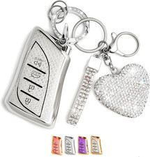 Key Fob Cover with Diamond, Compatible with Lexus ES LS LC RX NX LX TX GX Series