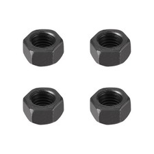 M18 Metric Carbon Steel Grade 8.8 Hexagon Hex Nut Black 4pcs