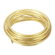 6 Gauge Brass Round Wire, 9.8 ft Craft Tarnish Resistant Beading Wires
