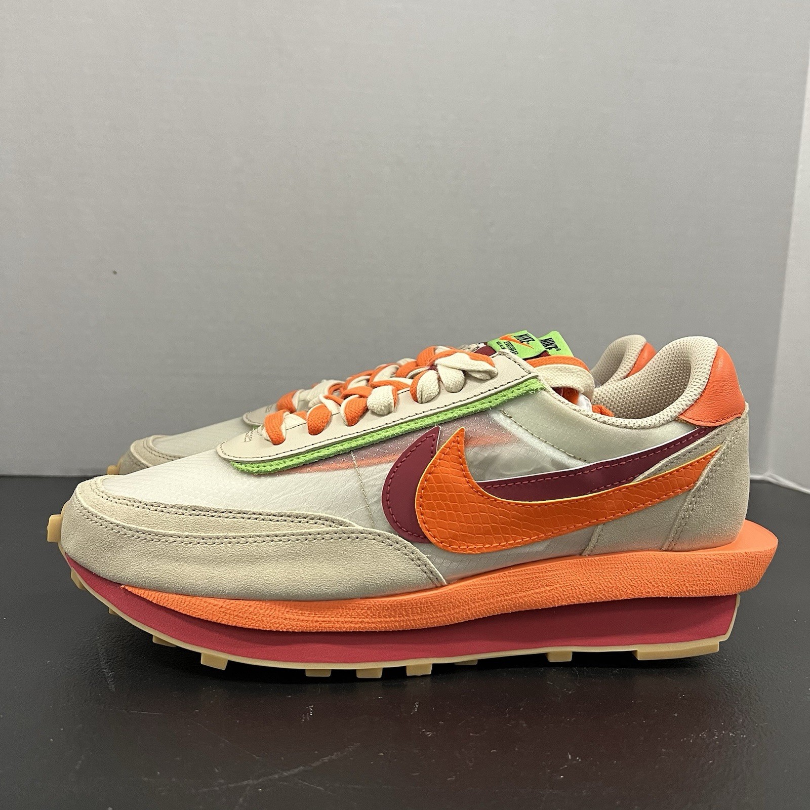 SACAI X NIKE Nike Sacai x Clot x LDWaffle Net Orange Blaze DH1347 100 taglia 10 uomo