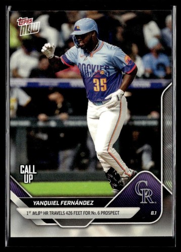 2025 Topps Now 500 Yanquiel Fernández