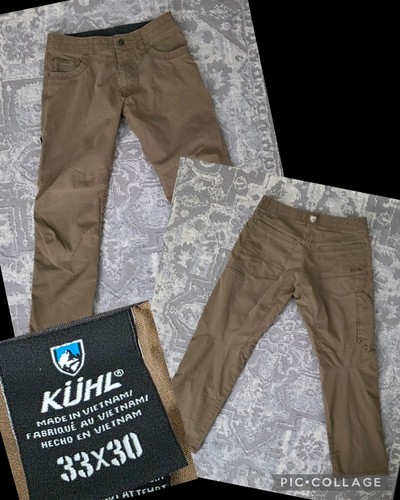 Kuhl Men's Revolver Pant 33x30 Brown Tan Lightweight Carpenter Outdoors Hiking