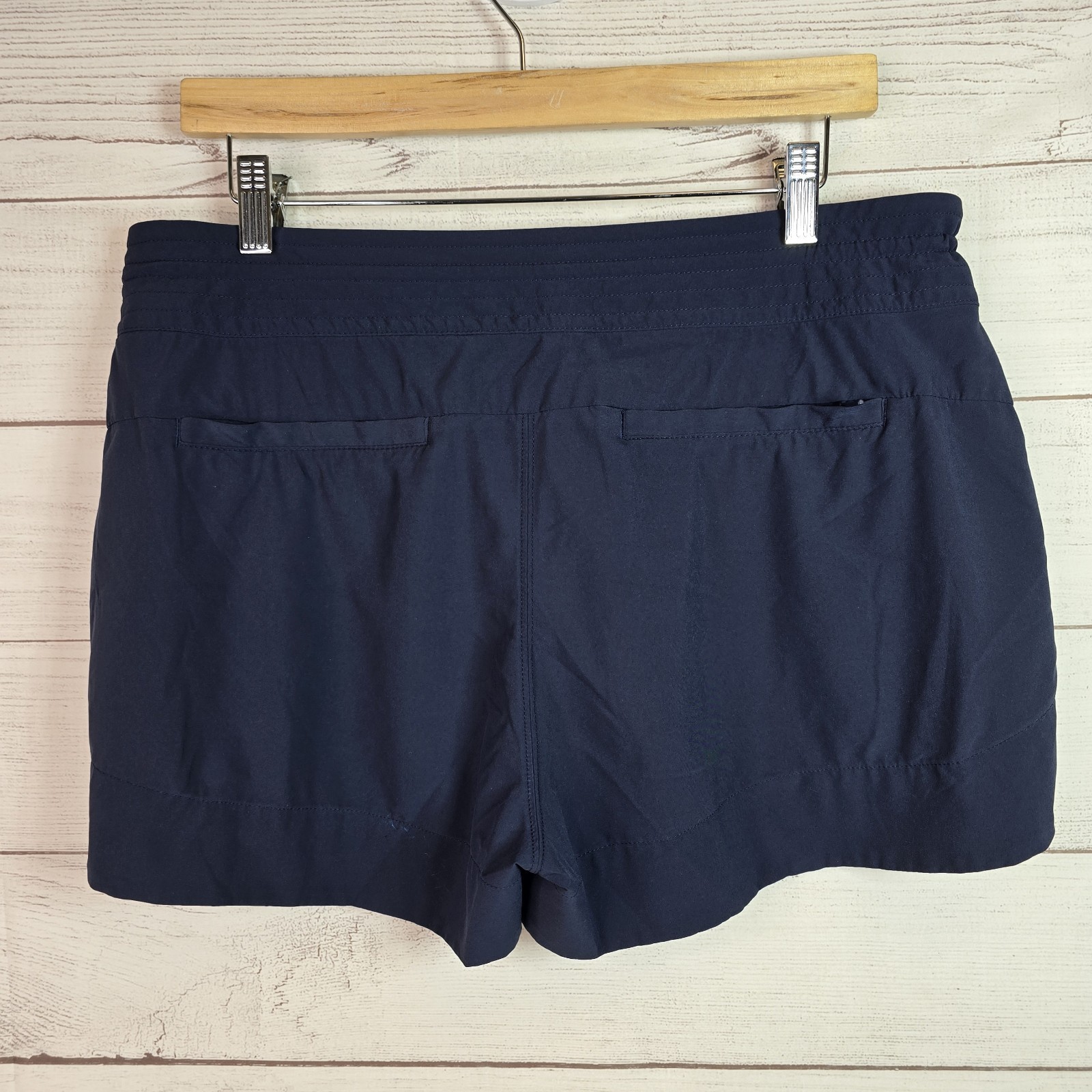 Athleta Polyester Blend Drawstring Flat Front Blu… - image 4