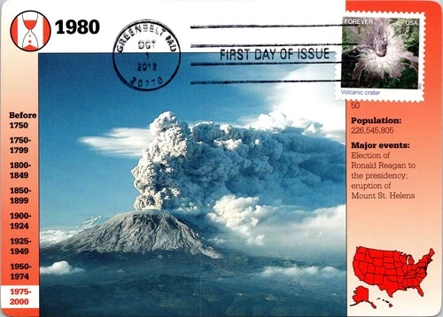 Dr Jim Stamps Maximum Card Volcanic Crater Forever Fdc