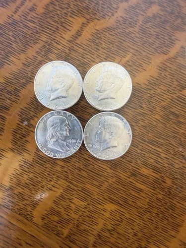 90 Percent SILVER 4 BU HALF DOLLARS