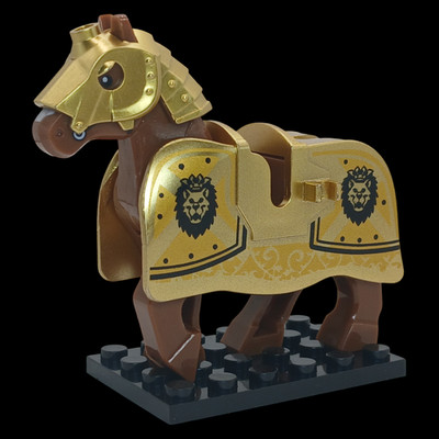 City Animals Medieval Warhorse for LEGO Building Blocks Sets