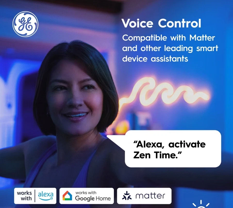 Smart LED 16ft Multicolor Light Strip, 1M+ Settings, Indoor Mood Lighting - Image 3 of 4