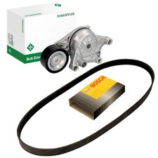 BOSCH 6PK965 Keilrippenriemen + INA Spanner für BERLINGO C3-DS3 PEUGEOT 1.6 HDi