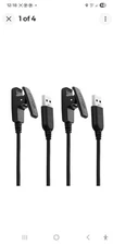 Charging Clips (2) USB Cables Charger For Garmin Approach S20 G10 Forerunner 