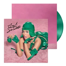Mariah The Scientist HEARTS SOLD SEPARATELY GREEN SIGNED ART CART VINYL