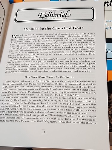 The Spiritual Sword ~ Alan Highers ~ Despise Ye The Church of God? - Imagen 5 de 5