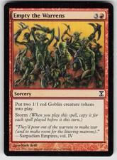 EMPTY THE WARRENS 152 Time Spiral Magic: The Gathering Common NM