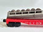 LIONEL POSTWAR UNRUN 6343 BARREL CAR W/ SIX STAINED BARRELS UNCRACKED RAILING LF — photo 8
