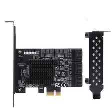 Pci-E To Sata3.0 Controller Expansion Board 8-Port Sata3.0 Interface Expan BAJ