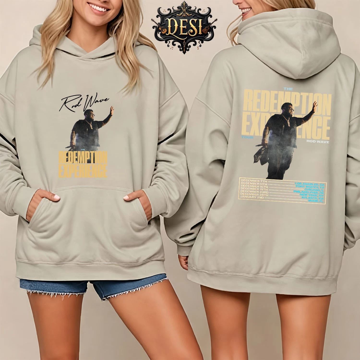 Rod Wave The Redemption Experience Tour 2025 Hoodie