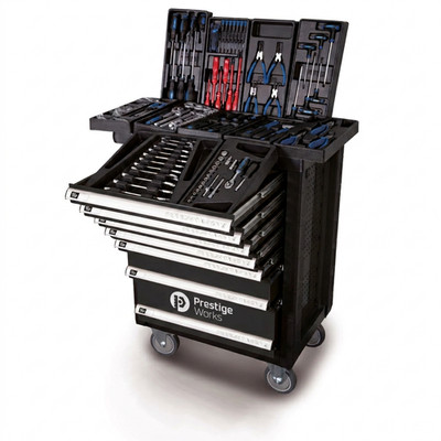 Werkstattwagen baugleich TW1000 | 7 Schubladen |  450kg | 263-TLG. Werkzeugset