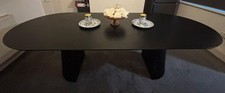 Willow Stained Black Oval Dining Table