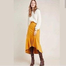 Maeve Cosmina Gold Skirt Sz 6P