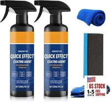 Car Quick Coating Spray, 2-Pack, Advanced Paint Protection, Vehicle Detailing