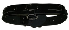 BDSM Taillengurt Lederriemen mit 6 D-Ringen, ...