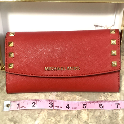 Leather Trifold Michael Kors Karla Wallet Michael Kors Large Karla