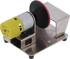 Mini Disk Sander Machine, Benchtop 3 Inch Electric Rotary Polisher with 20Pcs Sa