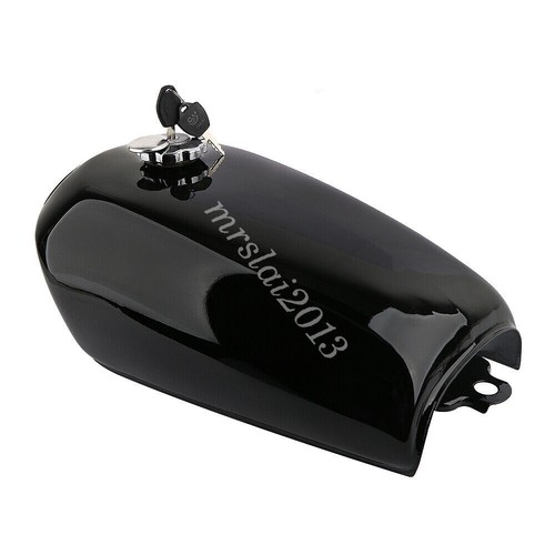 Tanque de combustible y grifo vintage negro brillante para motocicleta 9 L para Honda CG125 Cafe Racer - Imagen 3 de 8