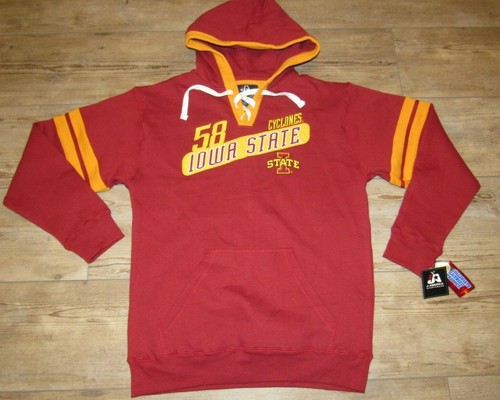 Iowa State Cyclones J.America Hoodie Jacket Embroidered Twill Logos Men's Small - Bild 1 von 4