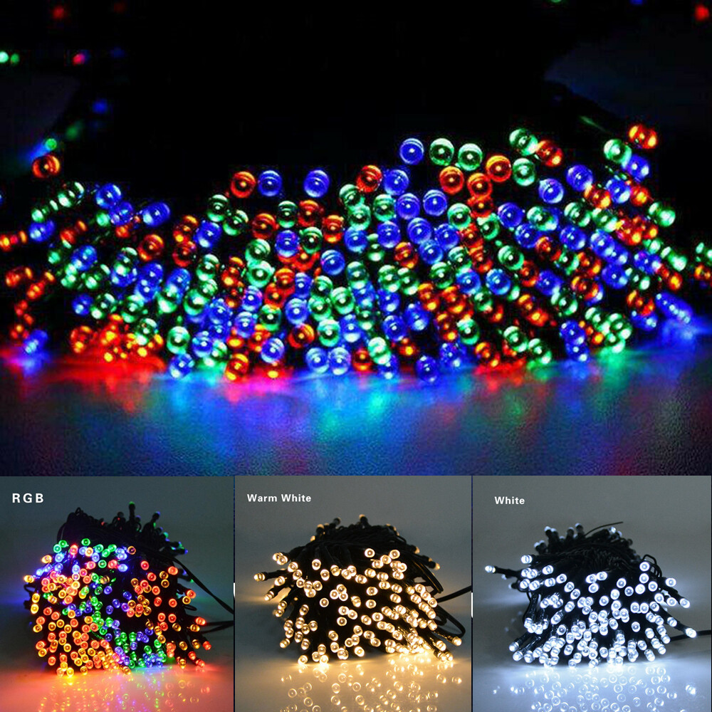 Details About 50 500 Led Solar Power Fairy Lights String Garden Outdoor Party Wedding Lamp Uk