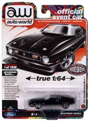 Auto World 1971 Ford Mustang Mach 1 2023 MCACN Event Car 1536 made
