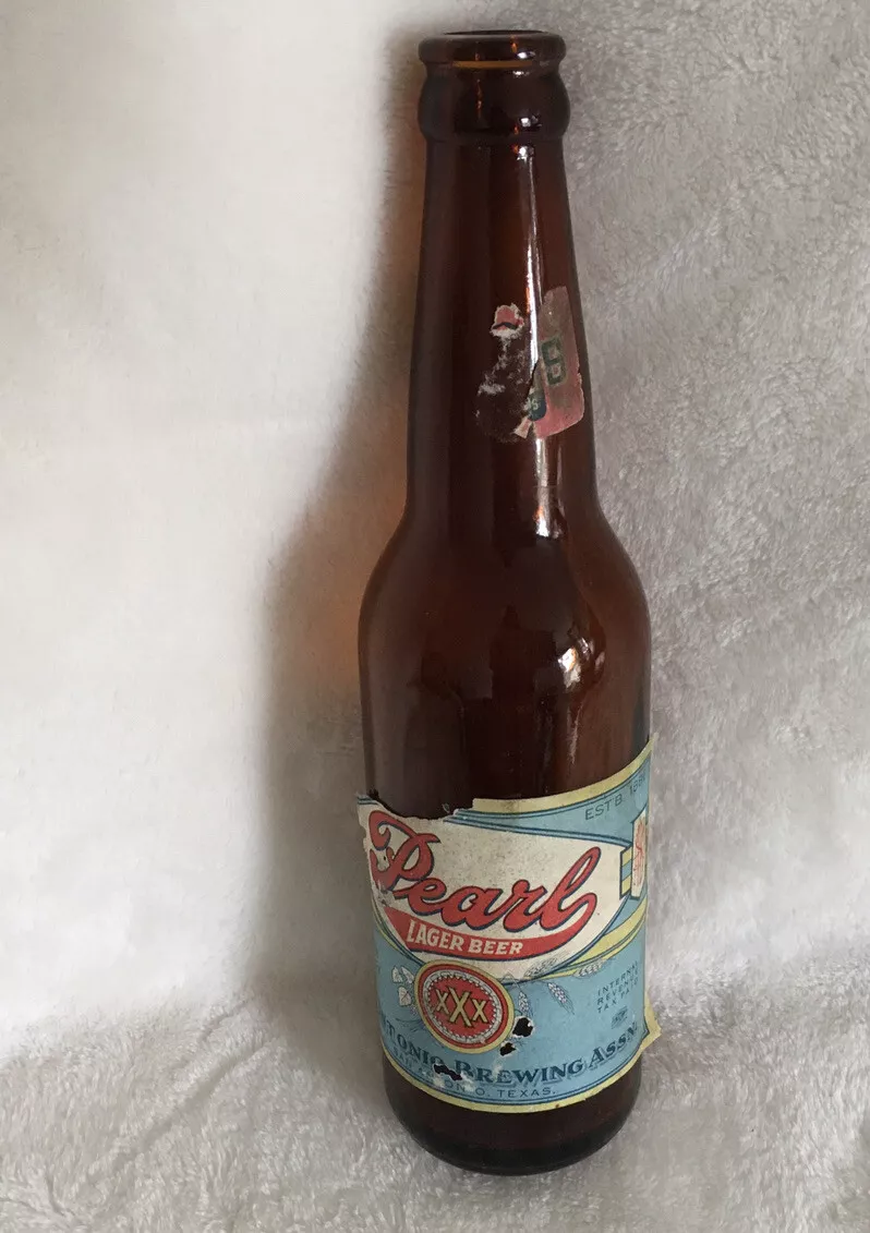 Vintage Pearl Lager XXX Beer Bottle, Blue Label, San Antonio Brewing Assn.  | eBay