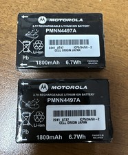 LOT OF 2X OEM Motorola PMNN4497A Lithium Battery 1800mAh 2022