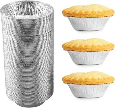 120 Pack Small Pie Pans Inch, Disposable Mini Pie Tins