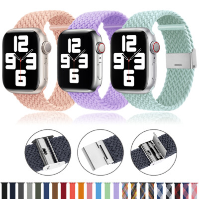 Nylon Sport Band Strap for Apple Watch 11 10 9 8 7 6 SE 41/42/45/46mm Ultra 3 2
