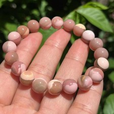 9.5mm strechable pink opal bracelet