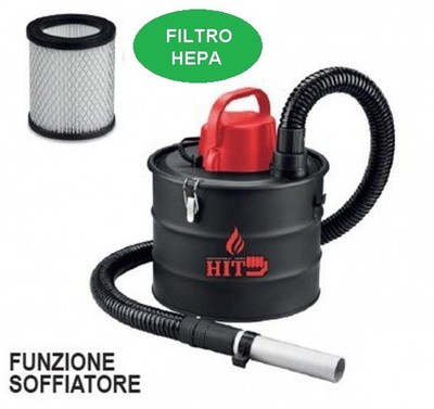 BIDONE ASPIRACENERE CON FUNZIONE SOFFIATORE 15 LT 1200 W FILTRO HEPA HIT  PH0315 | eBay