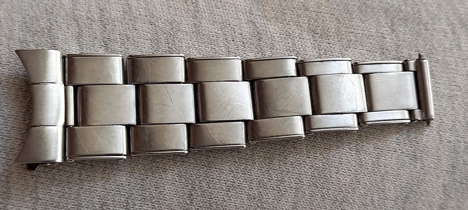 Vintage ROLEX EXPANDABLE HALF OYSTER RIVETED BAND BRACELET 19mm 57 END