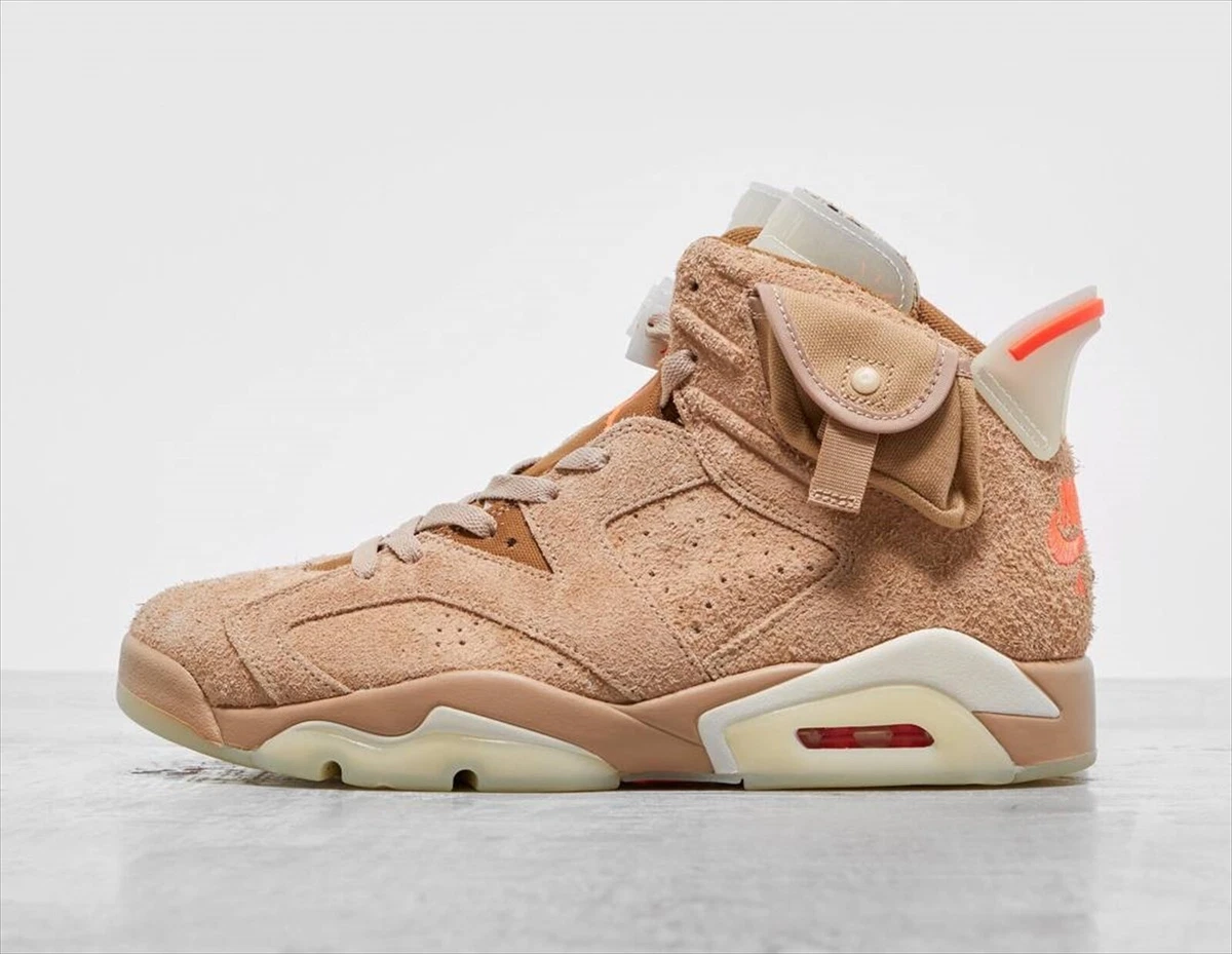 TRAVIS SCOTT NIKE AIR JORDAN 6 RETRO SP BRITISH KHAKI DH0690-200
