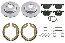 REAR BRAKE DISC DISCS PADS SENSORS SHOES FITTING KIT FOR BMW X3 E83 2004-2010