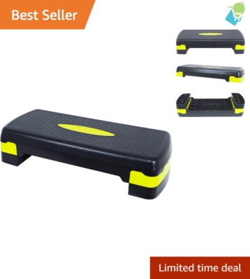 27-Inch Adjustable Workout Step Platform - Lightweight and Shock Absorbing