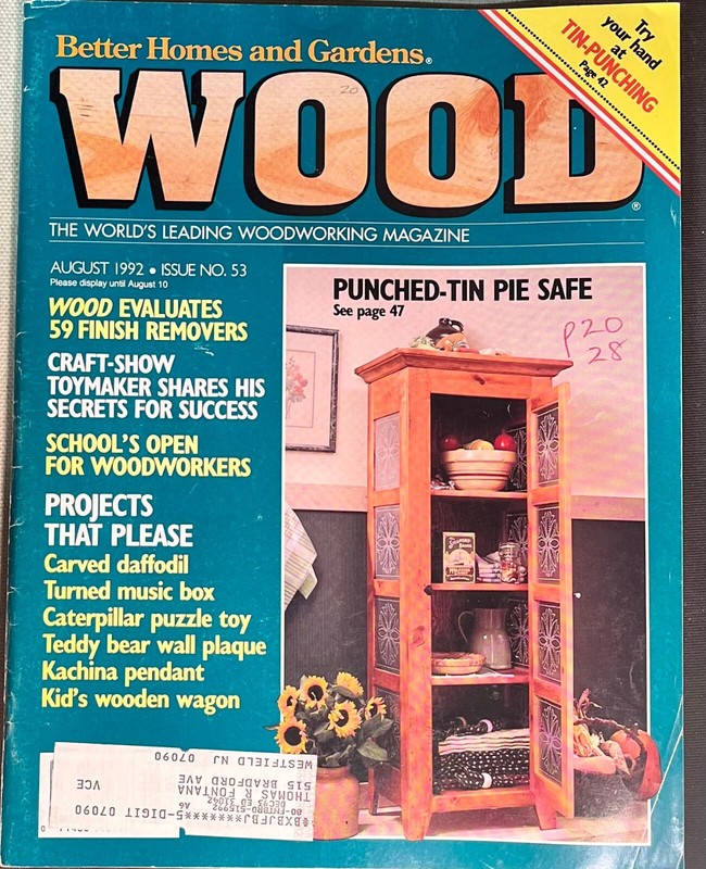 Vintage Wood Magazine : August 1992: Issue # 53