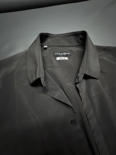 Camicia Dolce & Gabbana Mainline camicia di seta pura seta 40 grigia - Foto 8 di 10