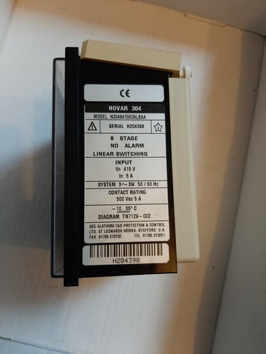 NOVAR 300 MODEL 304 Power Factor Controller N30494155CNLBAA - Bild 3 von 5