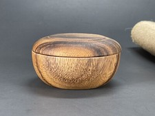 Classic Antique Wooden Shaving Bowl for Shaving Soap Oak Wood Men Gift