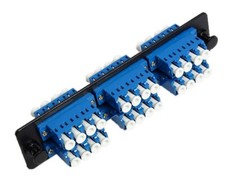 LGX Fiber Cable LC Adapter Patch Panel 12 Ports w/6 LC Quad 12 LC Duplex Ports S