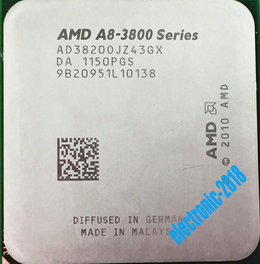 AMD A8-3820 4M Cache FM1 4-Core APU HD 6550D 65W CPU Processor