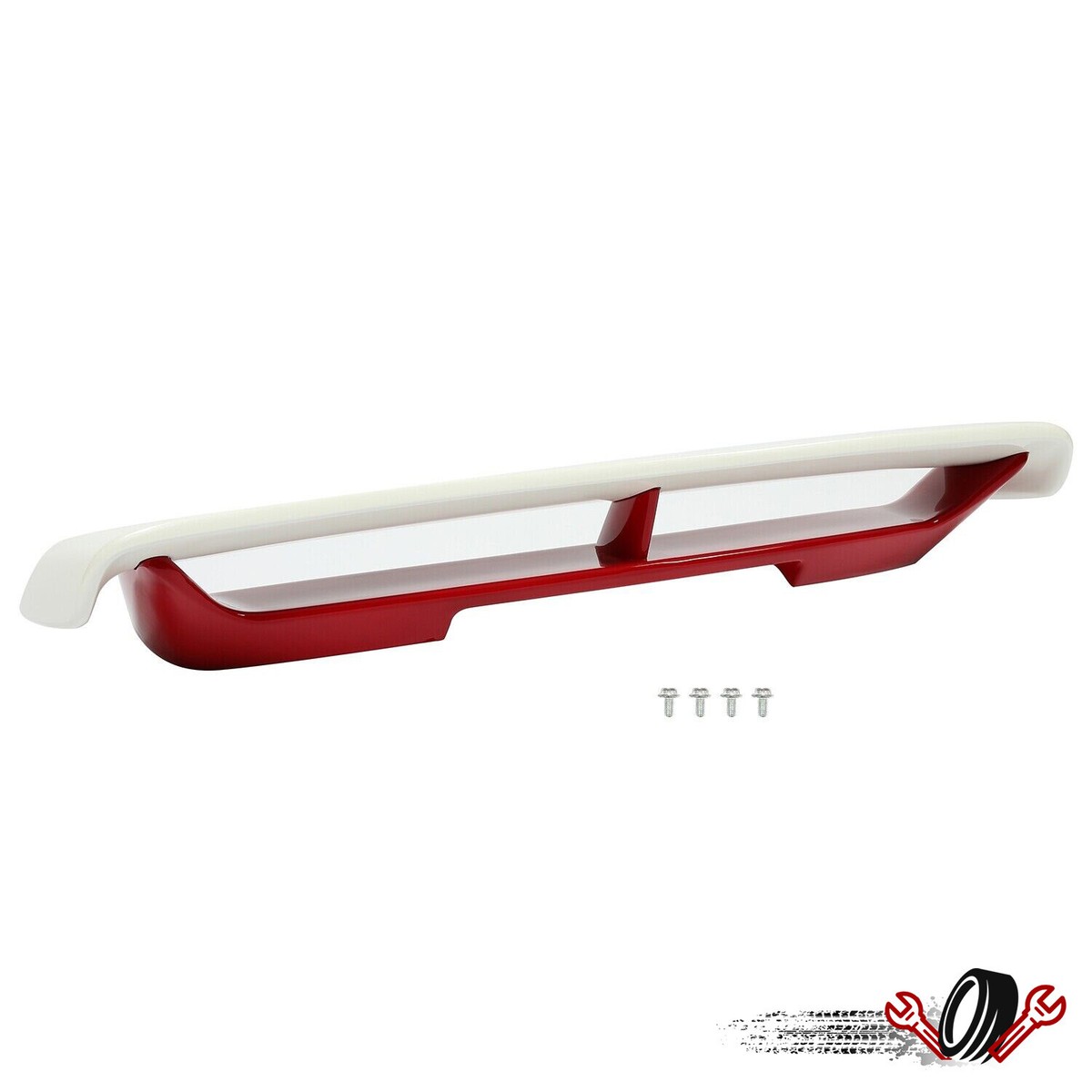 Fit For Nissan 370Z Coupe 2009-2021 White & Red ABS Trunk